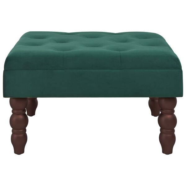 vidaXL Stolička tmavě zelen&aacute; 60 x 60 x 36 cm samet