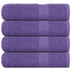 vidaXL Ručn&iacute;ky FROGN 4 ks fialov&eacute; 100x150 cm 360 g/m&sup2;