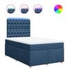vidaXL Box spring postel s matrac&iacute; čern&aacute; 120x190 cm textil
