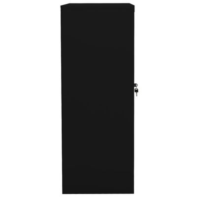 vidaXL Kancelářská skříň černá 90 x 40 x 105 cm ocel