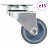 vidaXL 16 ks dvojit&aacute; otočn&aacute; kolečka 50 mm