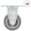 vidaXL 8 ks pevn&aacute; kolečka 50 mm