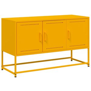 vidaXL TV skř&iacute;ňka hořčicově žlut&aacute; 100,5 x 39 x 60,5 cm ocel