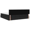 vidaXL Postel s &uacute;ložn&yacute;m prostorem a matrac&iacute; s čelo Čern&aacute; 200 x 200 cm