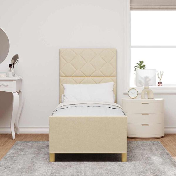 vidaXL R&aacute;m postele s čelo Kr&eacute;mov&aacute; 80 x 200 cm textil