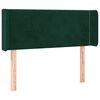 vidaXL Čelo postele typu u&scaron;&aacute;k tmavě zelen&aacute; 83x16x78/88 cm samet