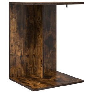 vidaXL Bočn&iacute; stůl Kouřov&yacute; dub 45 x 40 x 62,5 cm Kompozitn&iacute; dřevo