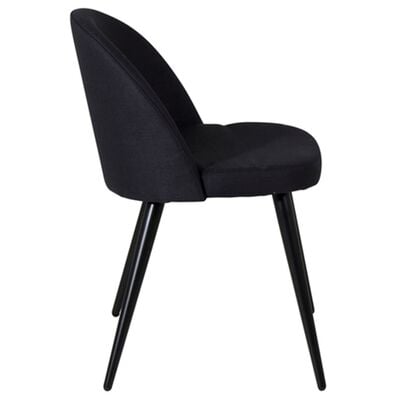 Venture Home Jídelní židle 2 ks Velvet polyester černé