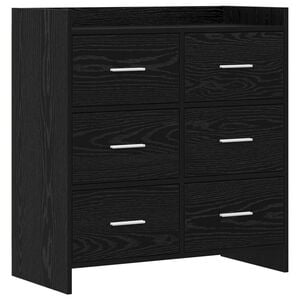 vidaXL Serv&iacute;rovac&iacute; skř&iacute;ň Čern&yacute; dub 75 x 33 x 80 cm Kompozitn&iacute; dřevo