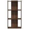 vidaXL Knihovna se 3 policemi hněd&yacute; dub 60x30x120 cm kompozitn&iacute; dřevo