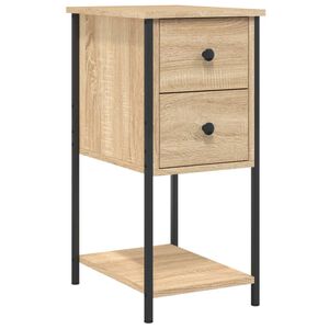vidaXL Nočn&iacute; stolek dub sonoma 32 x 42 x 70 cm kompozitn&iacute; dřevo