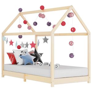 vidaXL R&aacute;m dětsk&eacute; postele masivn&iacute; borov&eacute; dřevo 90 x 200 cm