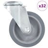 vidaXL 32 ks otočn&aacute; kolečka s otvorem pro &scaron;roub 100 mm