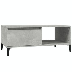 vidaXL Konferenčn&iacute; stolek betonově &scaron;ed&yacute; 90x50x36,5 cm kompozitn&iacute; dřevo