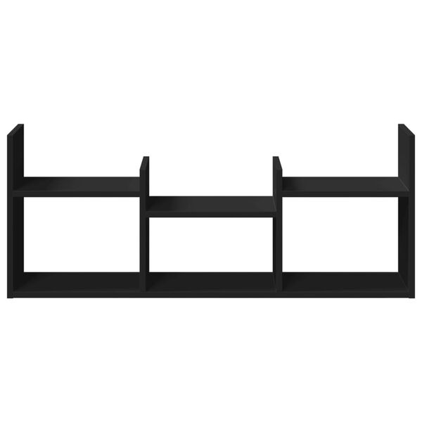 vidaXL Nástěnná skříňka 100 x 18 x 40 cm černá kompozitní dřevo