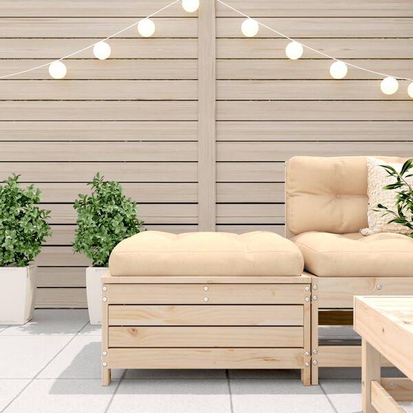 vidaXL Zahradn&iacute; podnožka 62 x 63,5 x 32 cm masivn&iacute; borov&eacute; dřevo