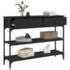 vidaXL Konzolový stolek černý 100 x 25 x 75 cm kompozitní dřevo