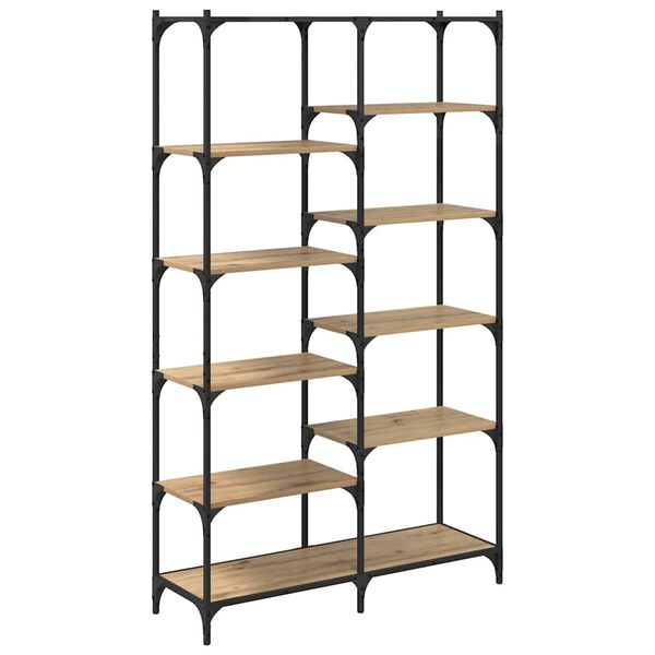 vidaXL Knihovna dub artisan 100 x 32 x 170 cm Kompozitn&iacute; dřevo