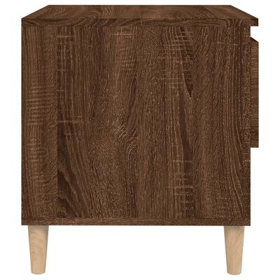 vidaXL Noční stolek hnědý dub 50 x 46 x 50 cm kompozitní dřevo