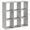 vidaXL Knihovna betonově &scaron;ed&aacute; 102 x 32 x 102 cm kompozitn&iacute; dřevo