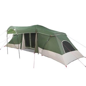 vidaXL Rodinn&yacute; stan se střechou Zelen&aacute; a &scaron;ed&aacute; 721 x 335 x 212 cm