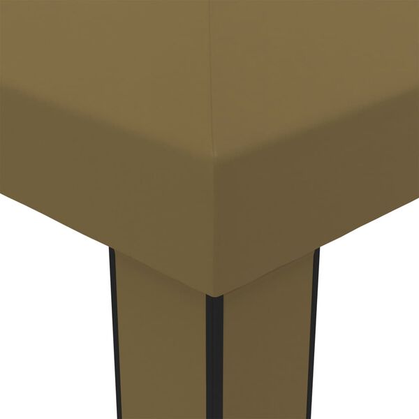 vidaXL Altán s dvojitou střechou 3 x 6 m taupe 180 g/m²