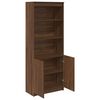 vidaXL Skř&iacute;ň highboard hněd&yacute; dub 70 x 35 x 180 cm kompozitn&iacute; dřevo