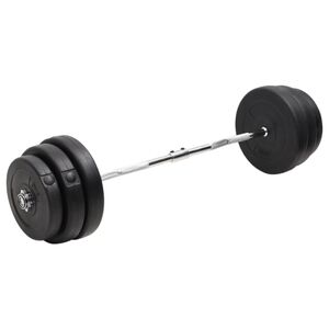 vidaXL Zakřiven&aacute; tyč se z&aacute;važ&iacute;m 90 kg