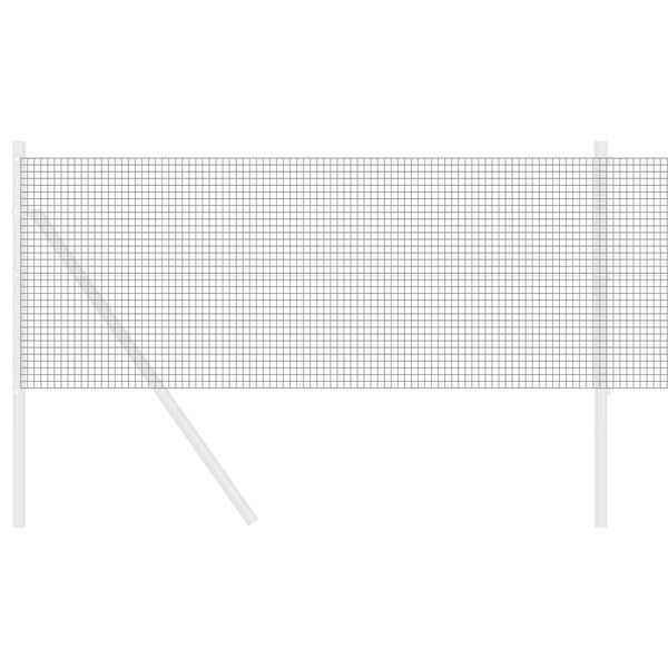 vidaXL Svařovan&yacute; dr&aacute;těn&yacute; plot &Scaron;ed&aacute; 0,6 x 25 m