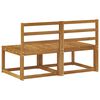 vidaXL 2 Kus Venkovn&iacute; středn&iacute; pohovka Masivn&iacute; ak&aacute;tov&eacute; dřevo Př&iacute;rodn&iacute;