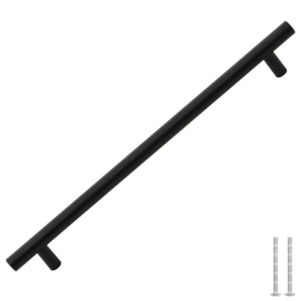 vidaXL Nábytkové úchytky 5 ks černé 224 mm nerezová ocel