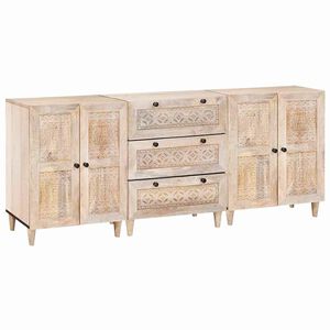 vidaXL Serv&iacute;rovac&iacute; skř&iacute;ň 3 ks 180 x 33,5 x 75 cm B&iacute;l&aacute;