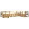 vidaXL Venkovn&iacute; pohovkov&aacute; souprava 8 pcs B&iacute;l&aacute; 306 x 187,5 x 73 cm