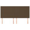vidaXL Čelo postele tmavě hněd&eacute; 180x5x118/128 cm l&aacute;tkov&eacute;