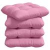 vidaXL Pol&scaron;t&aacute;ře na sedadla 4 ks Textil Růžov&aacute; 40 x 40 x 12 cm