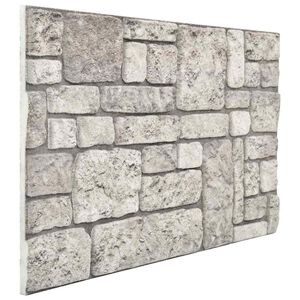 vidaXL N&aacute;stěnn&eacute; panely 10 ks 100 x 50 cm &Scaron;ed&aacute; EPS pěna