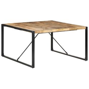 vidaXL J&iacute;deln&iacute; stůl 140 x 140 x 75 cm hrub&eacute; mangovn&iacute;kov&eacute; dřevo