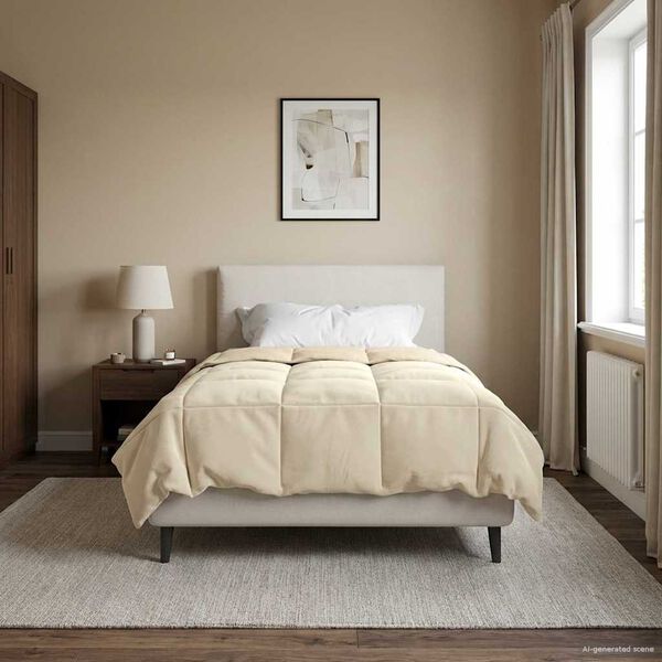 vidaXL Letn&iacute; přikr&yacute;vka &Scaron;něrov&aacute;n Kr&eacute;mov&aacute; 135 x 200 cm Mikrovl&aacute;kno