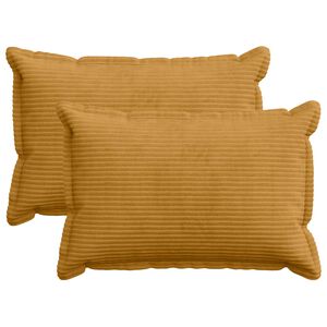 vidaXL Povlak na pol&scaron;t&aacute;ř 2 ks HOUTEN Žlut&aacute; 30 x 50 cm man&scaron;estr