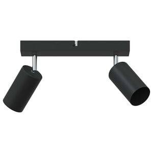 vidaXL Stropn&iacute; bodov&eacute; světlo s reflektory Čern&aacute; 26 x 6 x 16 cm Kov