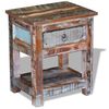 vidaXL Odkl&aacute;dac&iacute; stolek z&aacute;suvka masivn&iacute; recyklovan&eacute; dřevo 43x33x51 cm