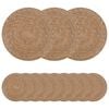 vidaXL Ubrousky z mořsk&eacute; tr&aacute;vy 12 pcs Př&iacute;rodn&iacute; &Oslash; 30 cm