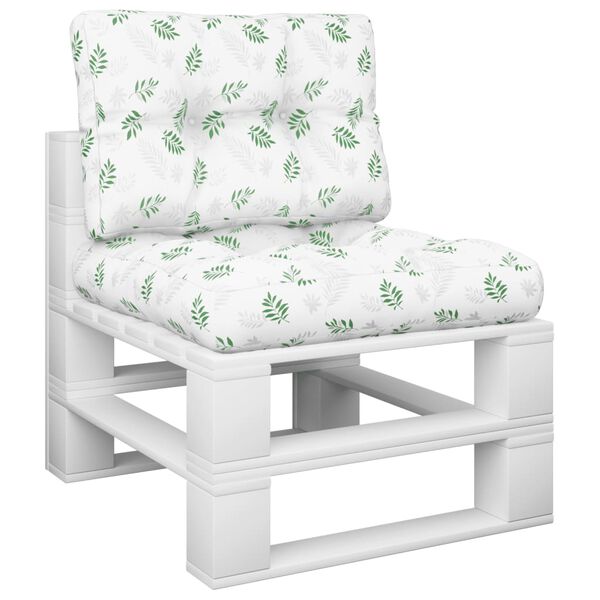 vidaXL Podu&scaron;ky na palety 2 ks vzor listů textil