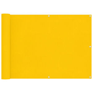 vidaXL Balkonov&aacute; clona Žlut&aacute; 75 x 200 cm PU potažen&yacute; oxford alu