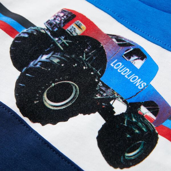 Dětsk&eacute; tričko modr&eacute; a n&aacute;mořnicky modr&eacute; 92