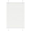 vidaXL Plisovaná roleta bílá 85x100 cm Šířka látky 84,4 cm Polyester