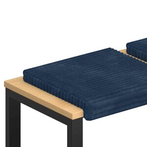 vidaXL Pol&scaron;t&aacute;ř na lavici 4 ks Hladk&yacute; kord N&aacute;mořnick&aacute; modr&aacute;