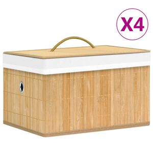 vidaXL Bambusov&eacute; &uacute;ložn&eacute; boxy 4 ks