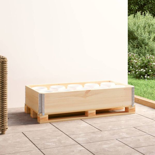 vidaXL Paletov&yacute; n&aacute;stavec 50 x 100 cm masivn&iacute; borov&eacute; dřevo