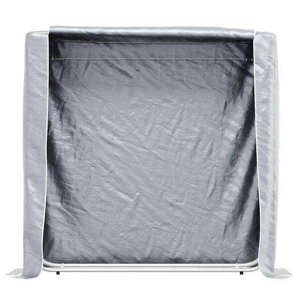 vidaXL Stojan na palivové dřevo s krytem proti dešti 150x25x150 cm